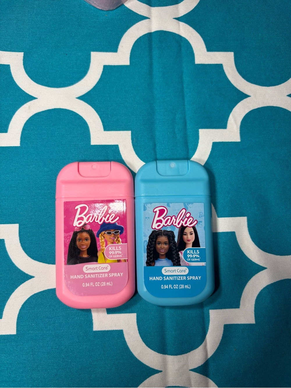 New Barbie Hand Sanitizer Spray - Pink & Blue (2 Pack)